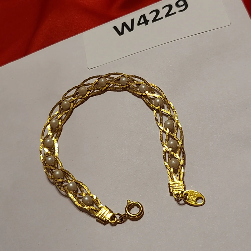 Gold Pearl Bracelet Avon